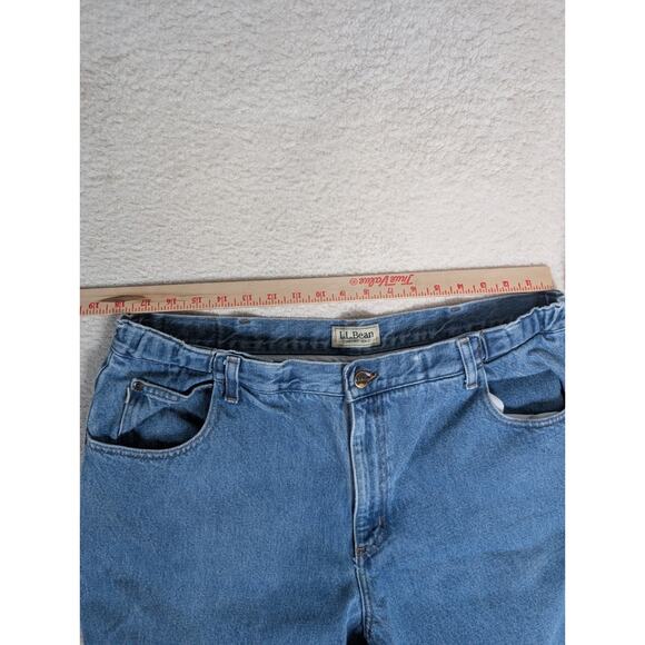 LL Bean Mens Jeans Mens 40x30 Fits 36x29 Comfort Waist Blue Jeans Pants - Picture 3 of 16